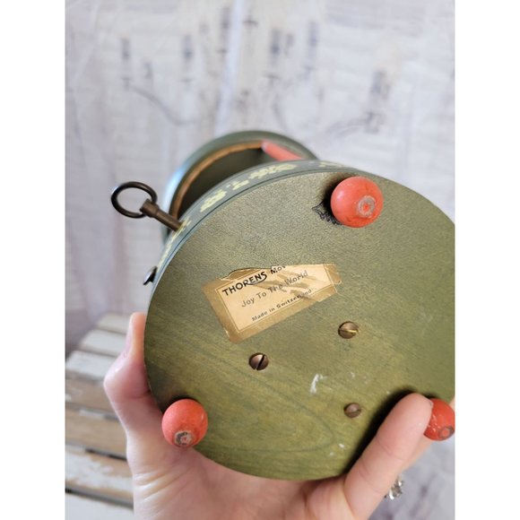 Thorens Jesus musical box vintage Joy to the world moving animated wooden antiqu - Picture 7 of 7